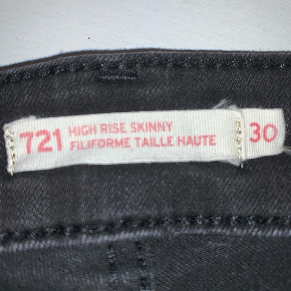 Women's Levi's Jeans Size 30 Black - Picture 9 of 12